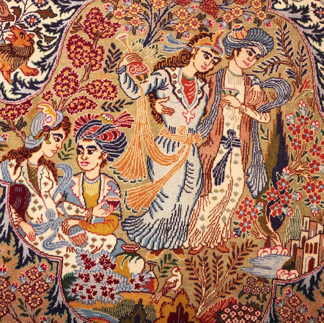 4x3M Pictorial Garden Of Eden Kashmar Rug - Image 5