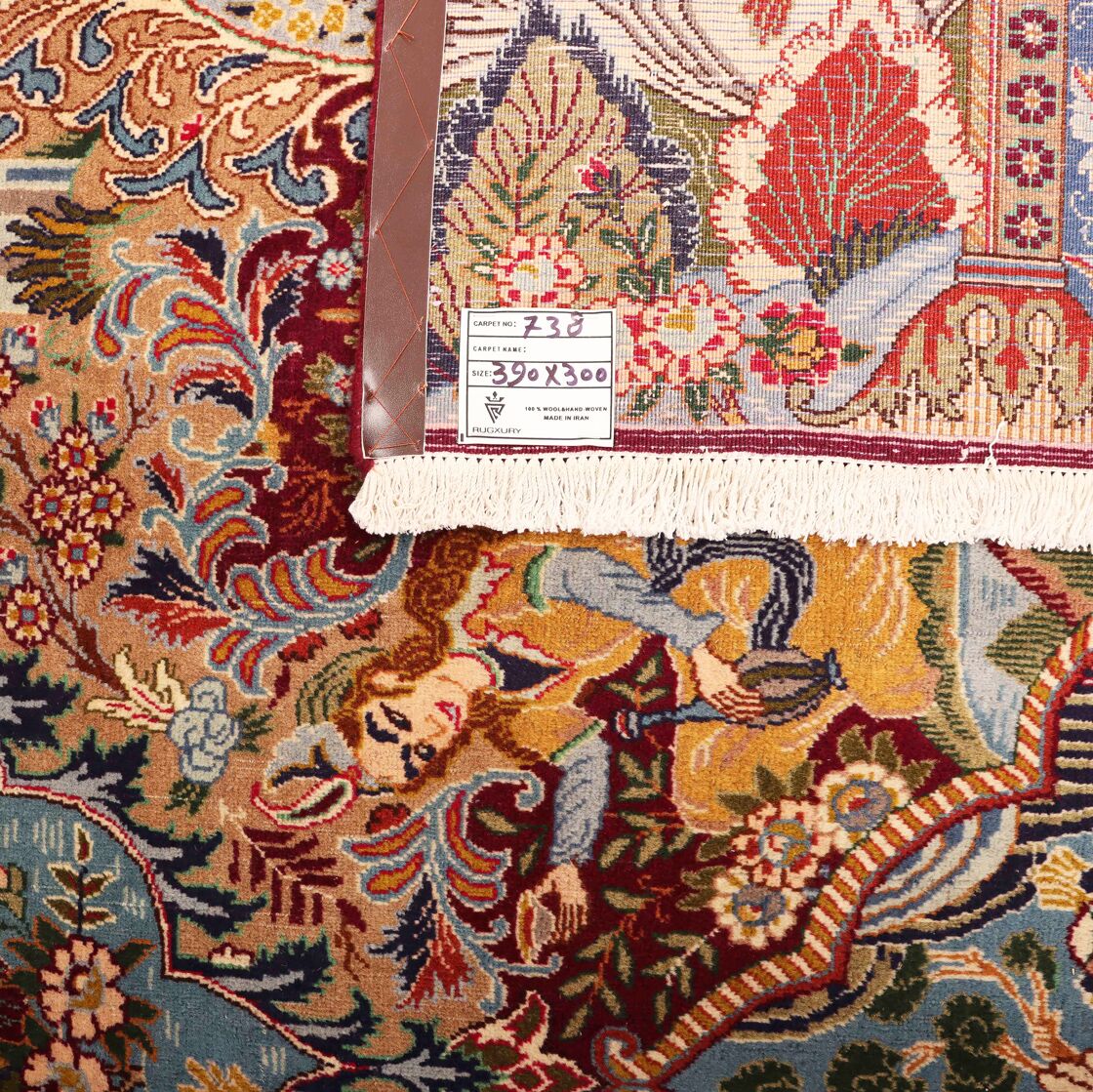 4x3M Pictorial Garden Of Eden Kashmar Rug - Image 3