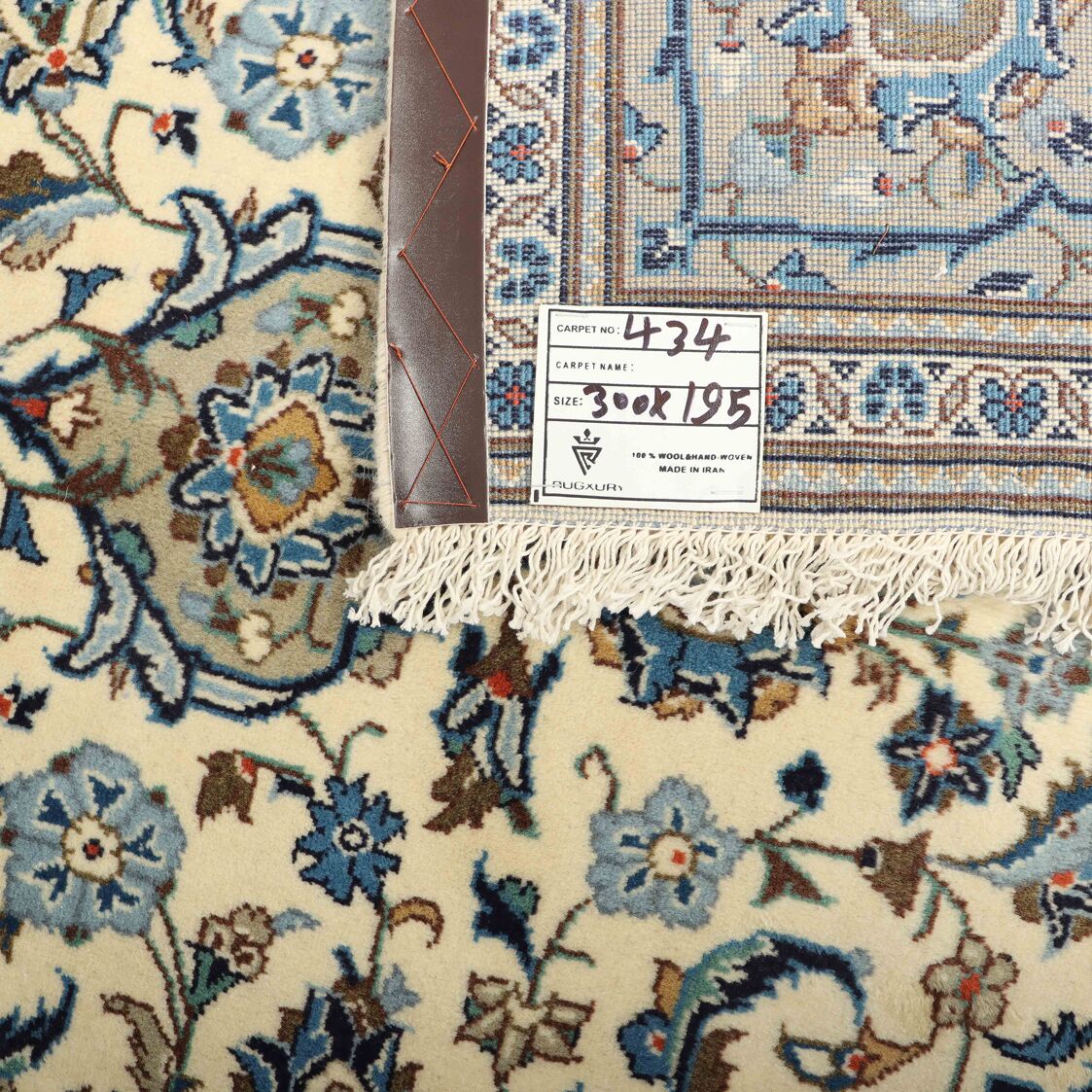 3x2M Beige Persian Kashan - Image 5