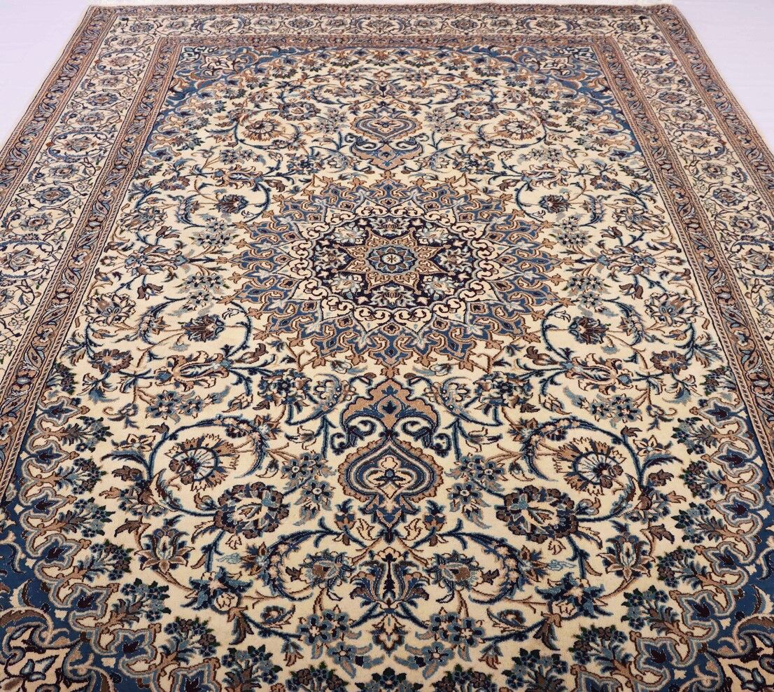 3.5×2.4M Handmade Silkinlaid Persian Nain Rug - Image 8