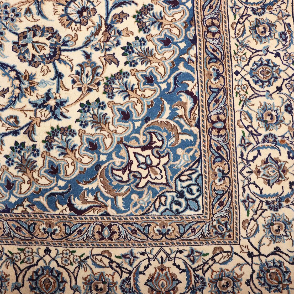 3.5×2.4M Handmade Silkinlaid Persian Nain Rug - Image 7