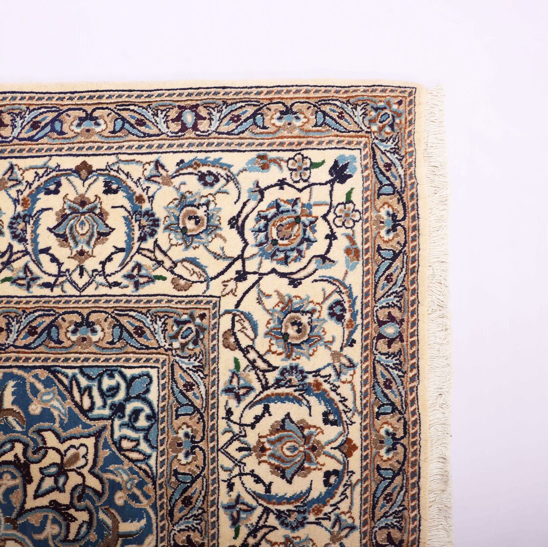3.5×2.4M Handmade Silkinlaid Persian Nain Rug - Image 5