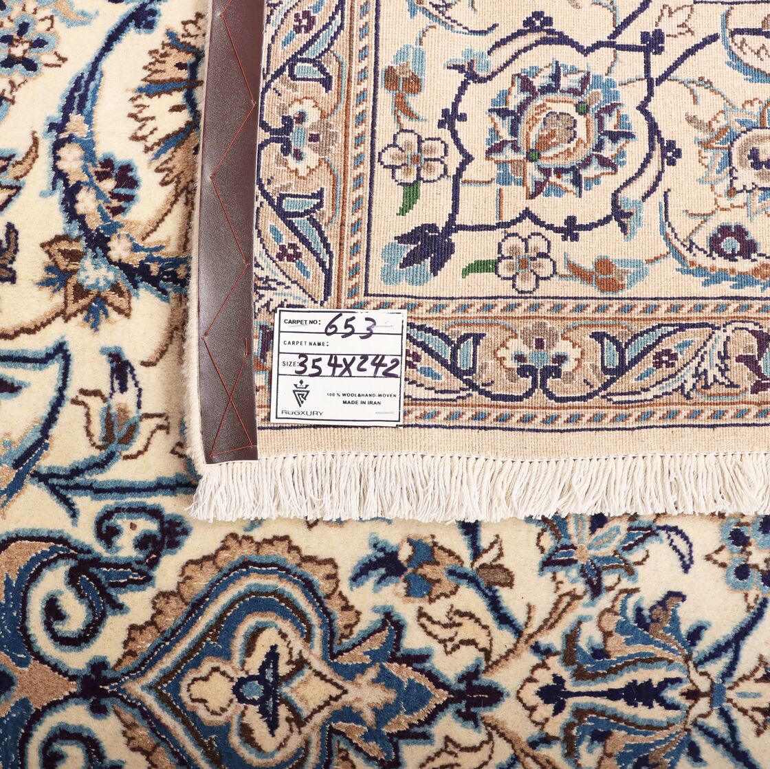 3.5×2.4M Handmade Silkinlaid Persian Nain Rug - Image 6