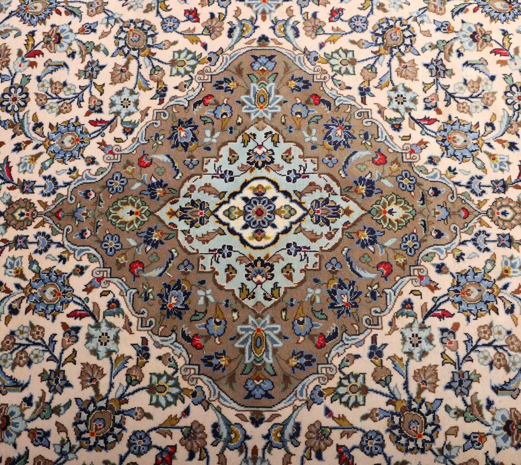 3.4x2.4M Pistachio Persian Kashan Rug - Image 4