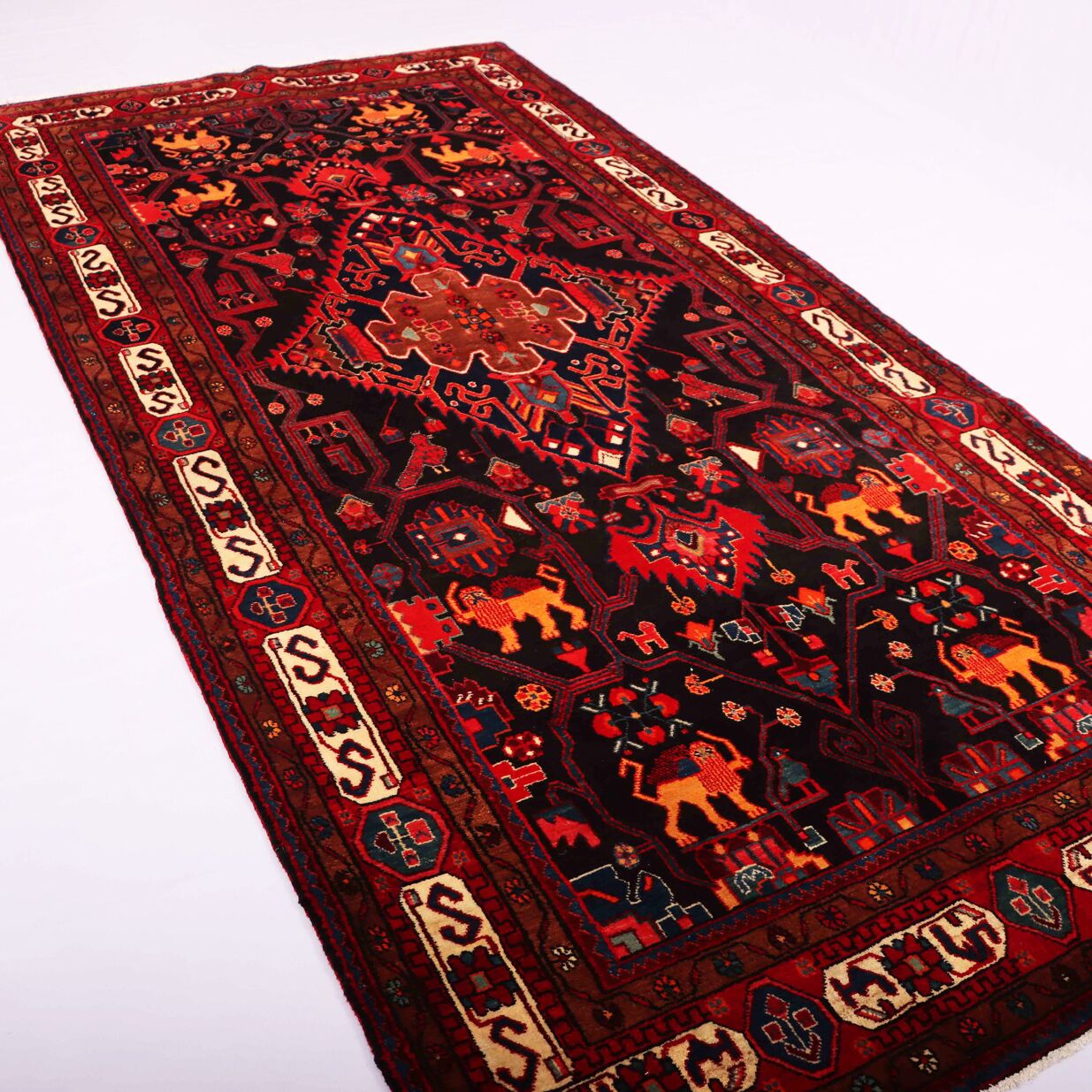 3.3x1.6M Tribal Nahavand Rug - Image 7