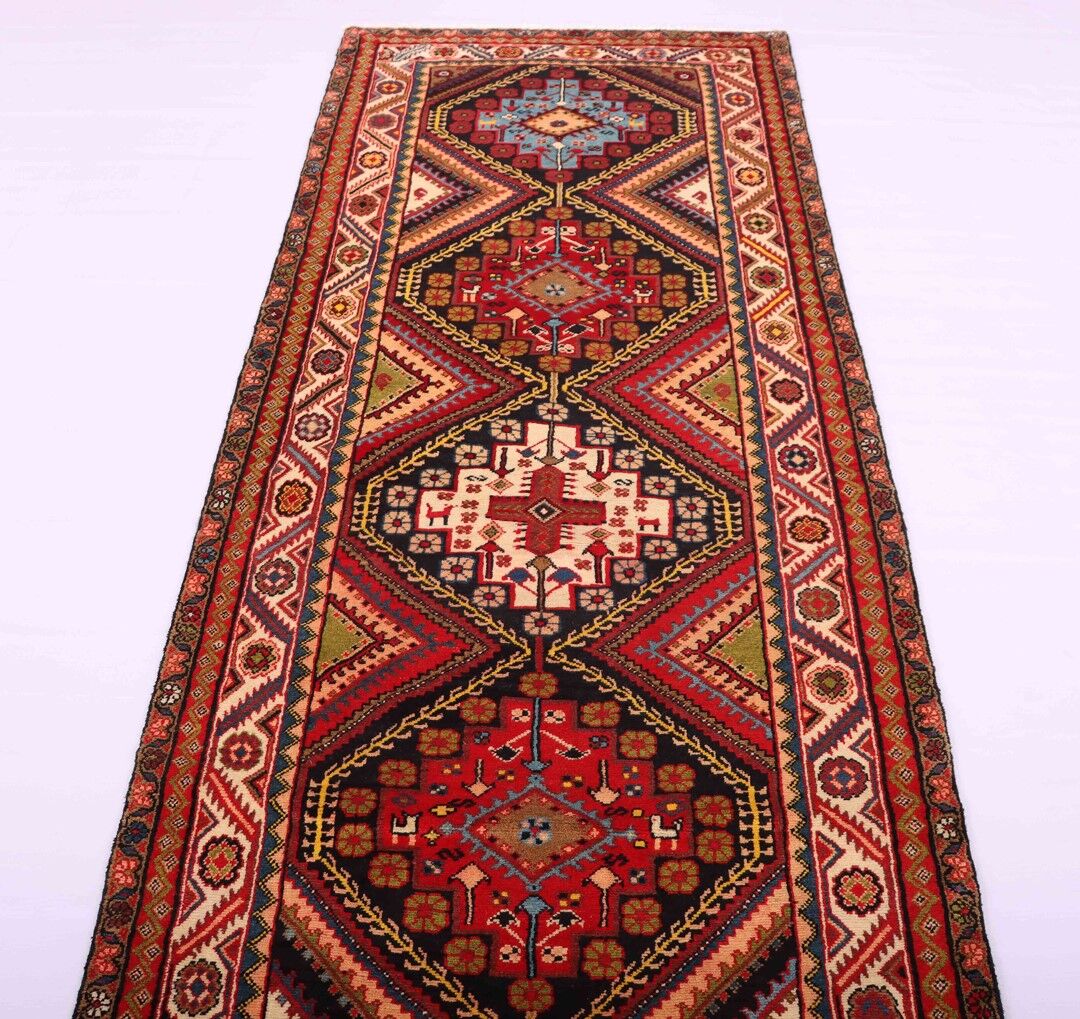 3M Antique Bakhtiari Persian Runner - Image 4