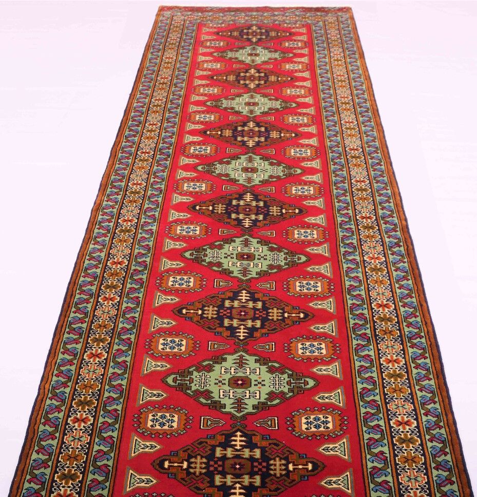 4M Antique Turkoman Persian Runner - Image 4