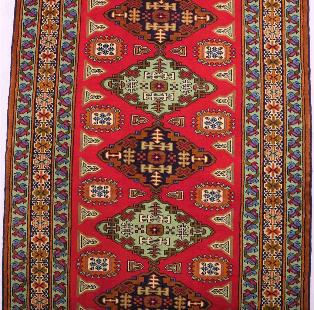 4M Antique Turkoman Persian Runner - Image 7