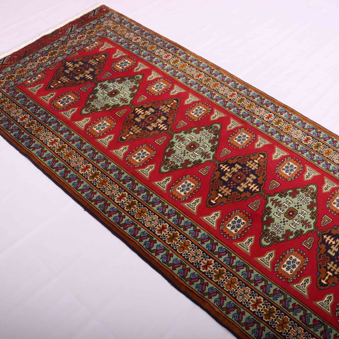 4M Antique Turkoman Persian Runner - Image 5