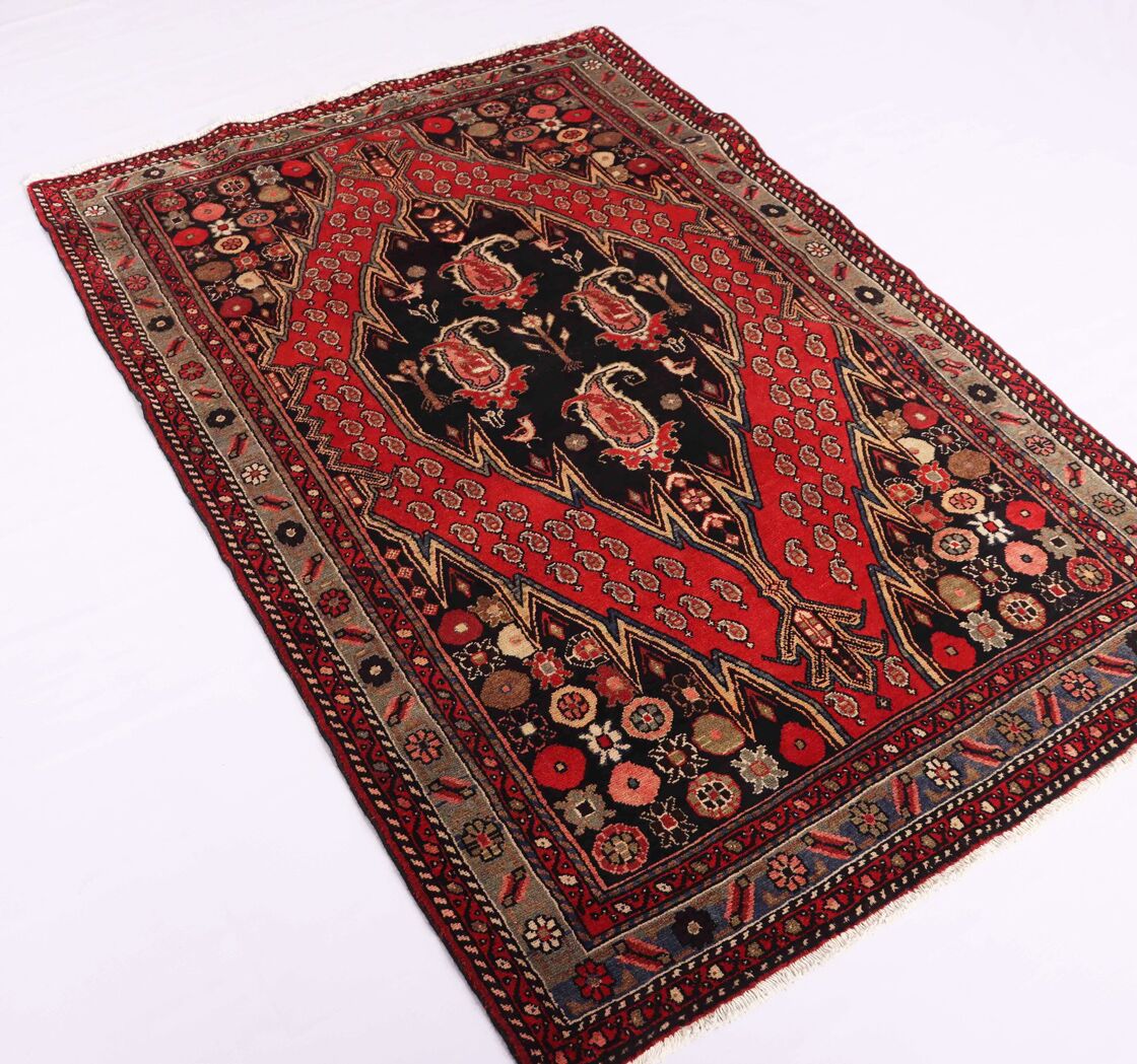 2x1.3M Antique Persian Mazleghan Rug - Image 3