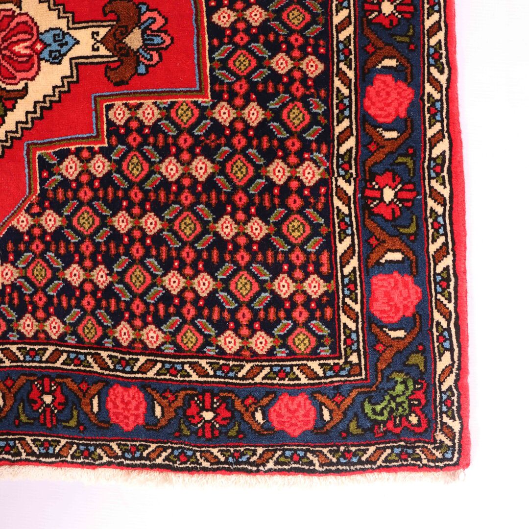 1.5X1M Kurdi Sanandaj Persian Rug - Image 5
