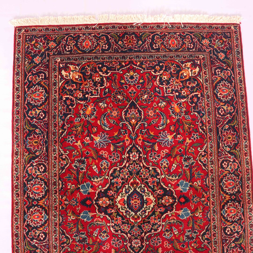 1.6x1.1M Antique Persian Kashan Rug - Image 5