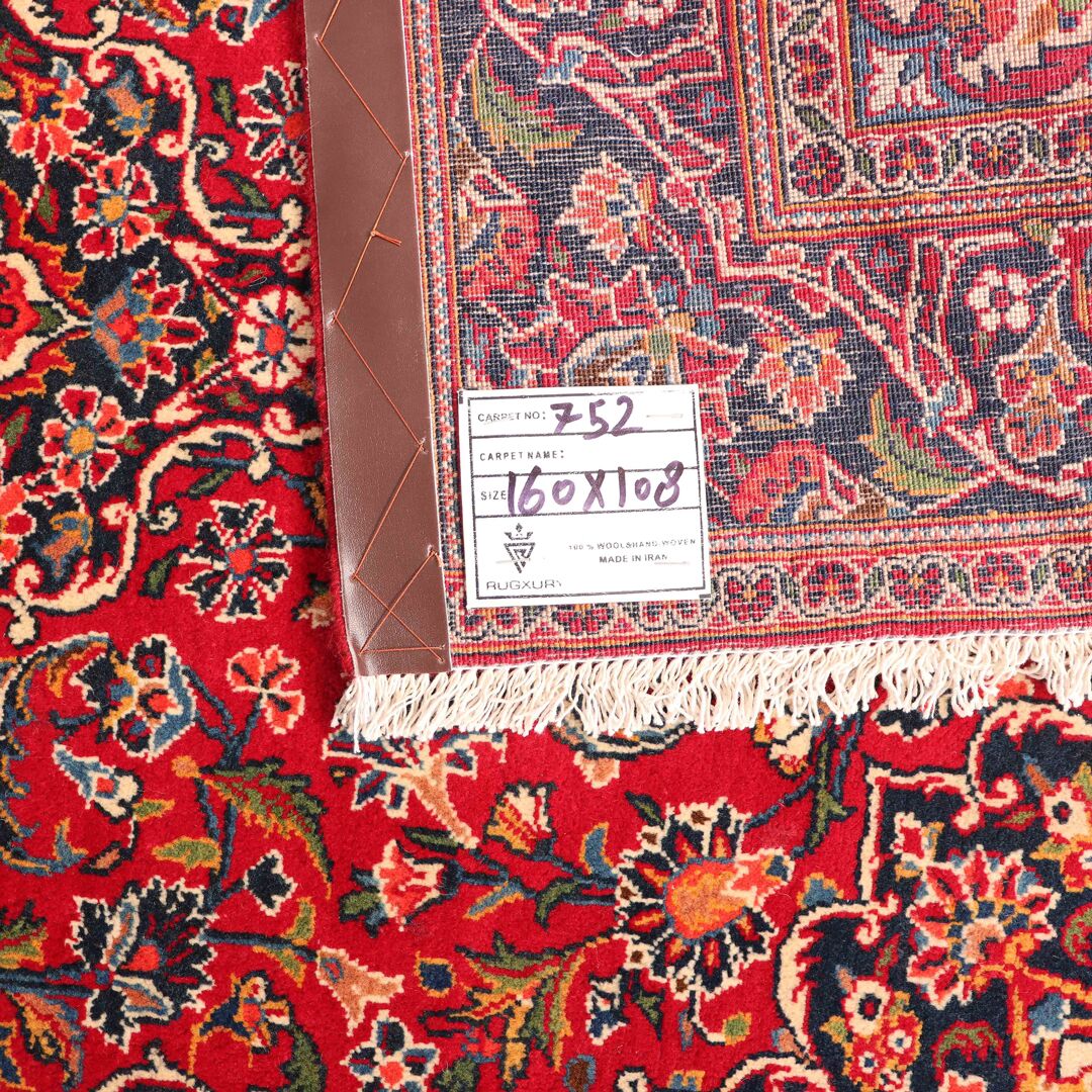 1.6x1.1M Antique Persian Kashan Rug - Image 6