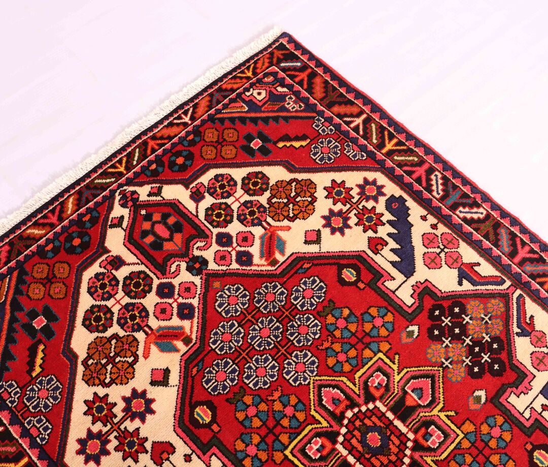 1.6x1.1M Tribal Persian Saveh Rug - Image 4
