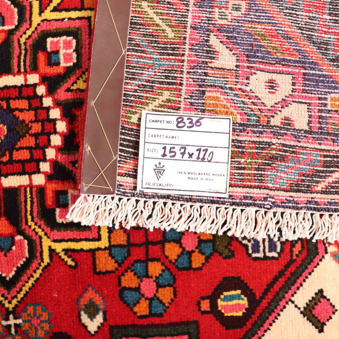 1.6x1.1M Tribal Persian Saveh Rug - Image 7