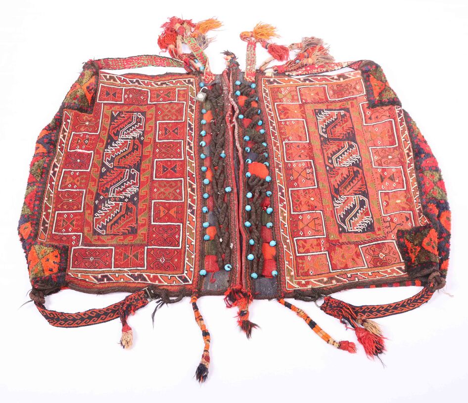 Antique Persian Balouchi Saddle Bag - Image 6