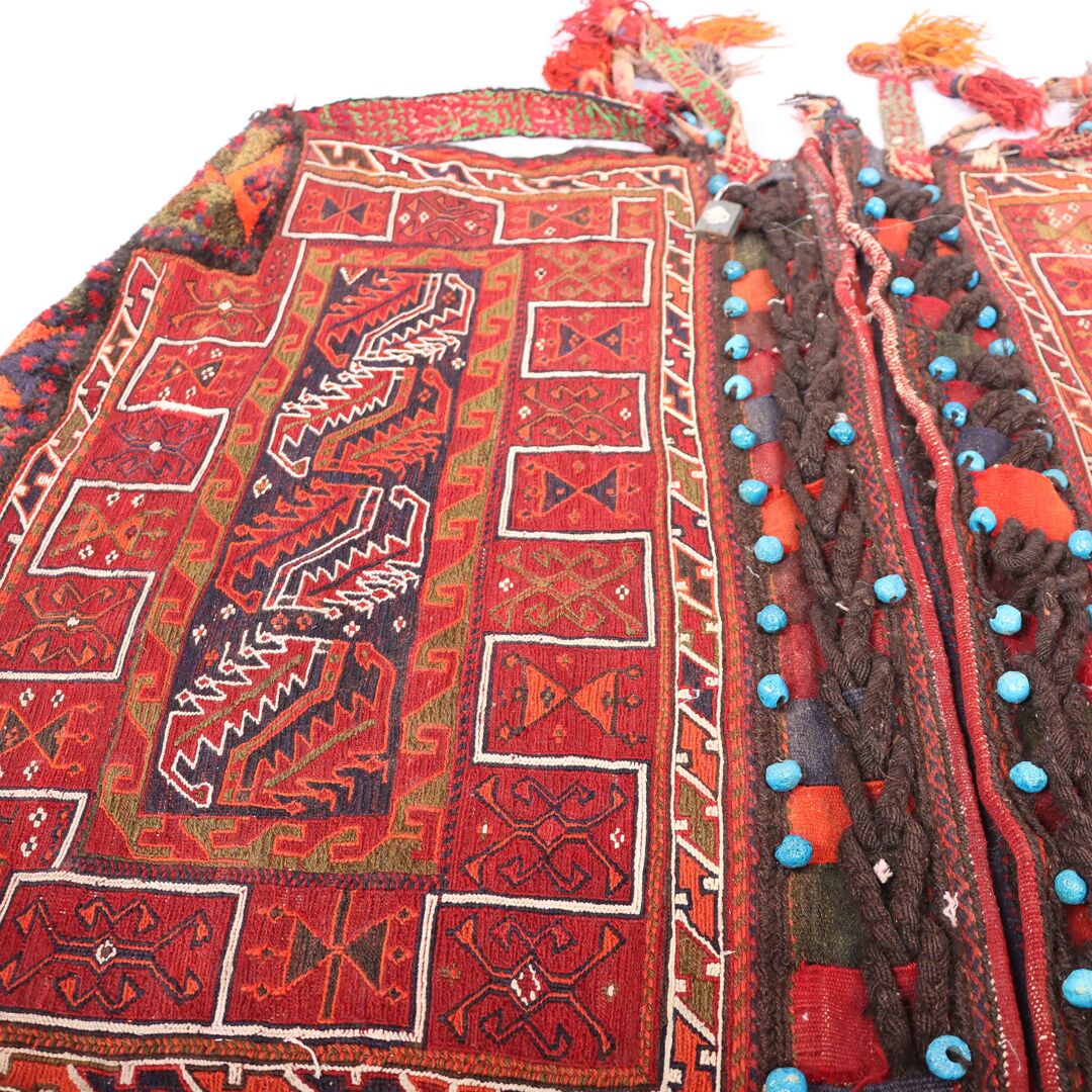 Antique Persian Balouchi Saddle Bag - Image 8