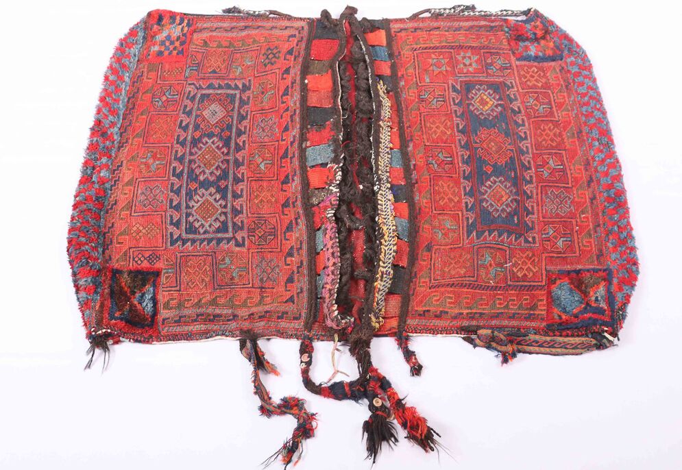 Antique Persian Balouchi Saddle Bag - Image 3