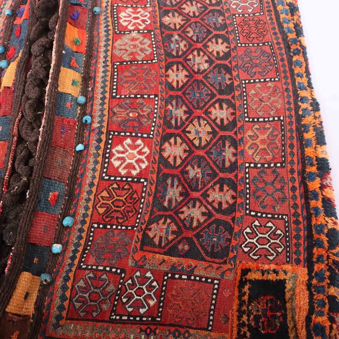 Antique Persian Balouchi Saddle Bag - Image 3