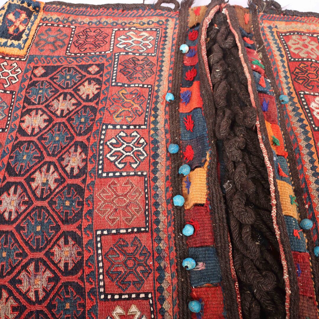 Antique Persian Balouchi Saddle Bag - Image 4