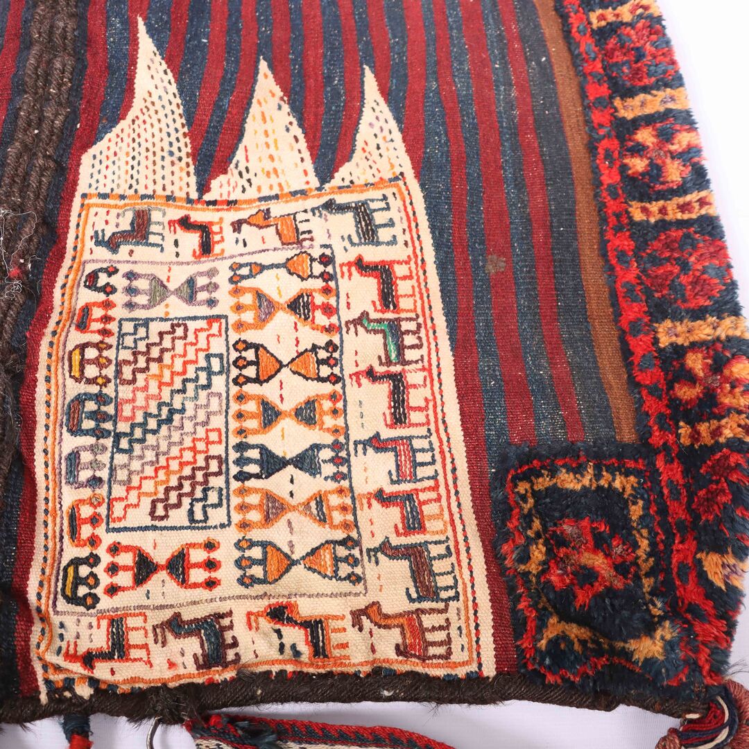 Antique Persian Balouchi Saddle Bag - Image 6
