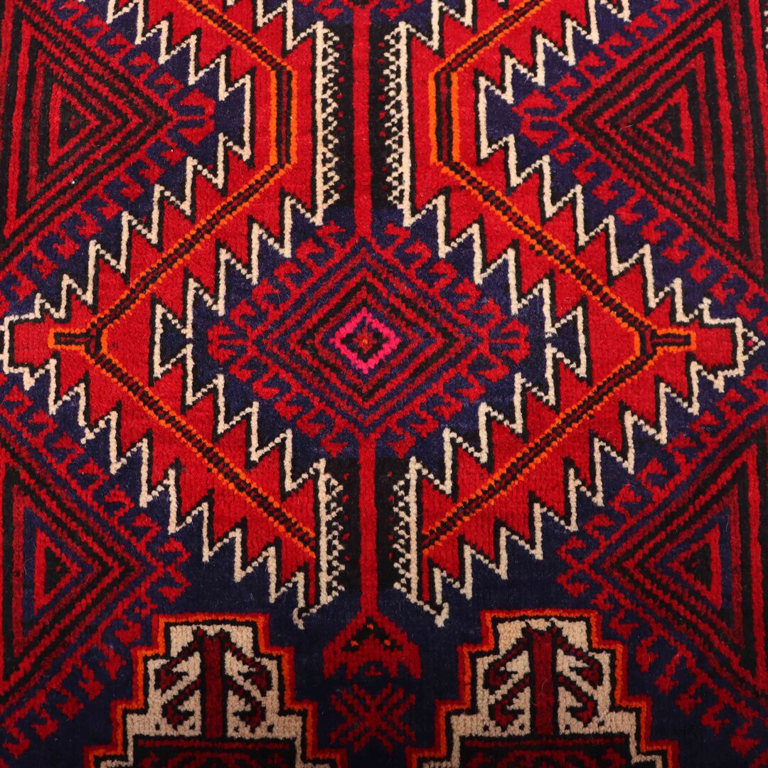 0.8x0.5M Balouchi Tribal Rug - Image 4