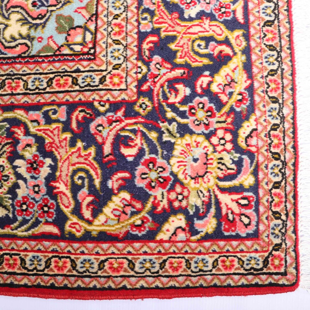 Square Vintage Qom Rug - Image 5