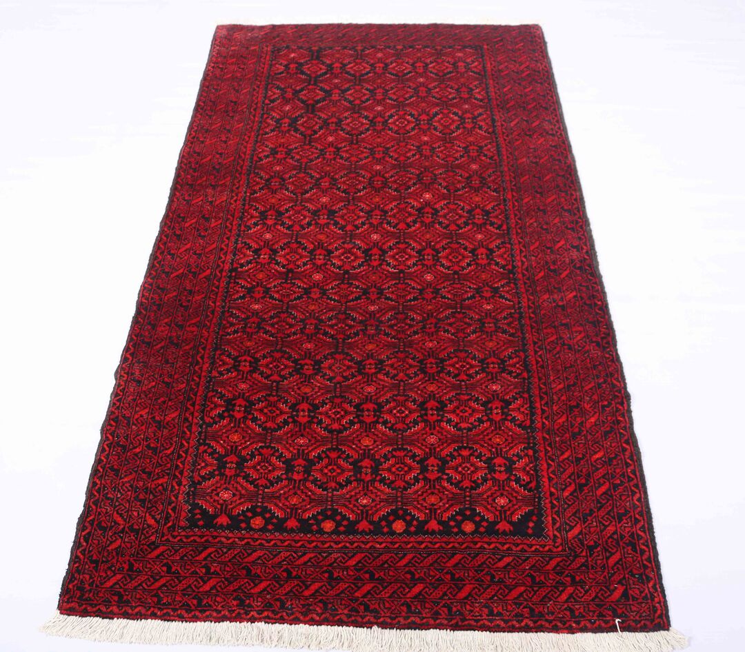 2.1x1.2 M Antique Balouchi Tribal Rug - Image 2