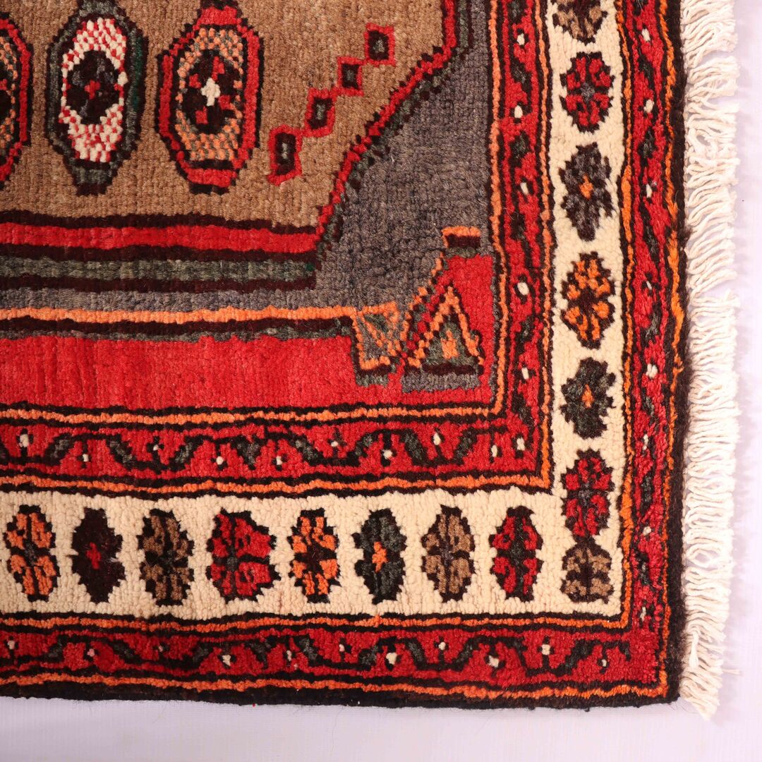 2x1M Hamadan Persian Runner rug - Image 5
