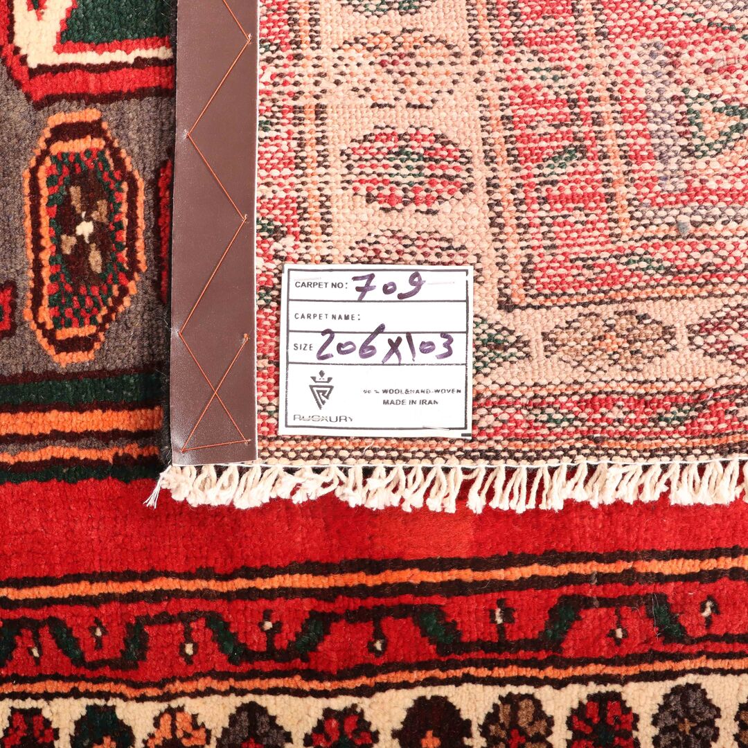 2x1M Hamadan Persian Runner rug - Image 6