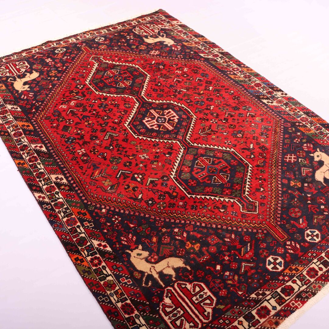 2.2x1.5M Qashghai Shiraz Rug (Old Item) - Image 3