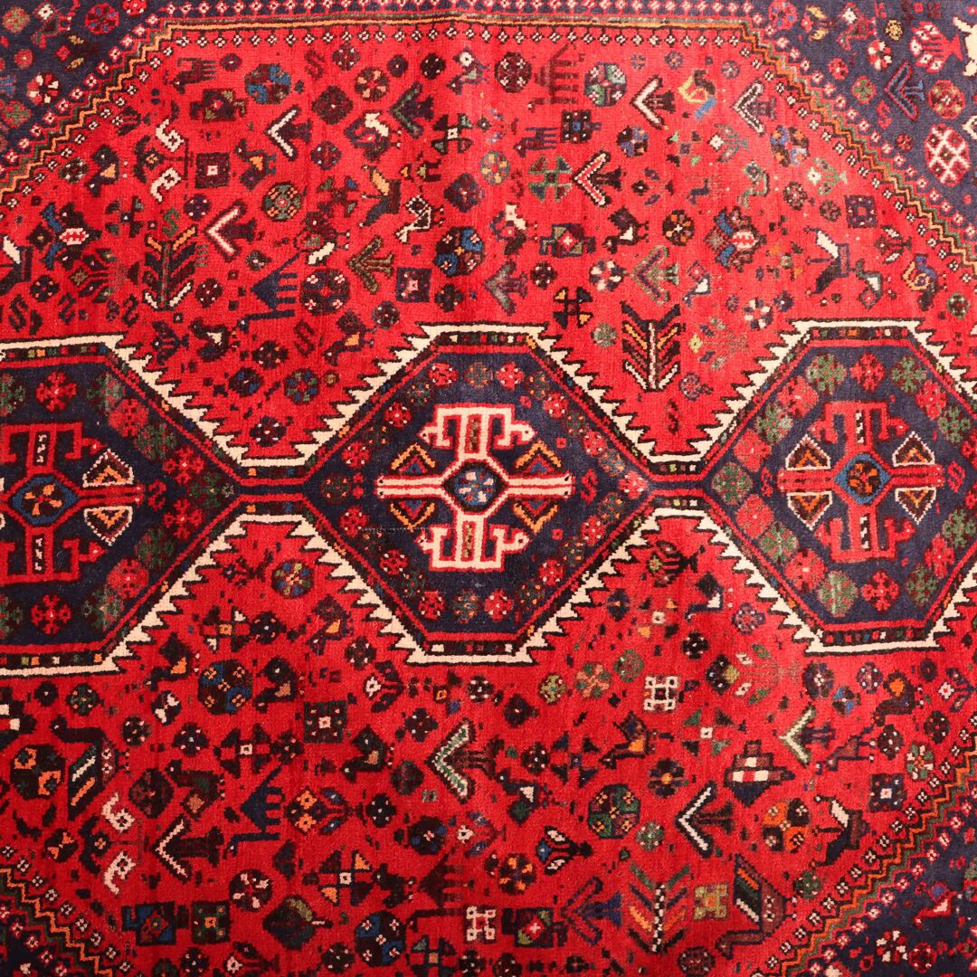2.2x1.5M Qashghai Shiraz Rug (Old Item) - Image 4