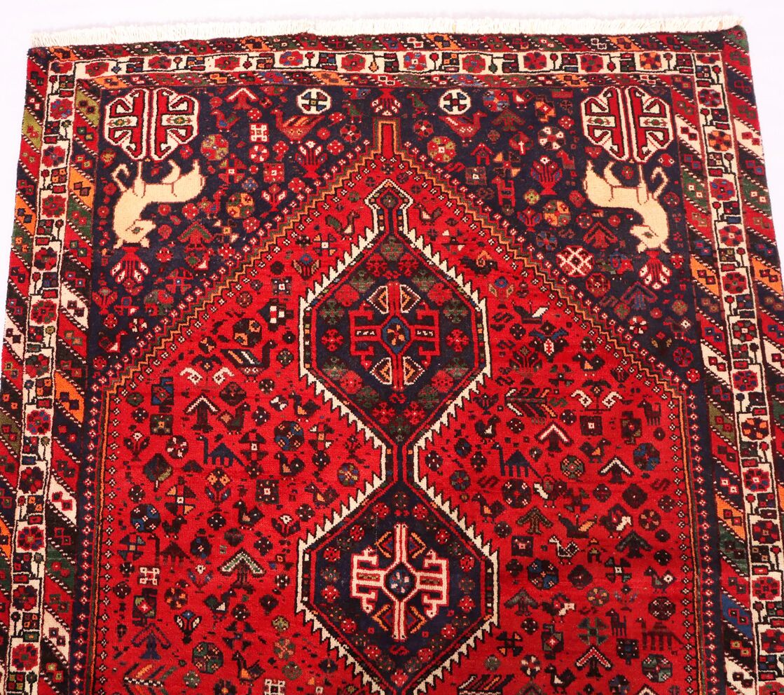 2.2x1.5M Qashghai Shiraz Rug (Old Item) - Image 6