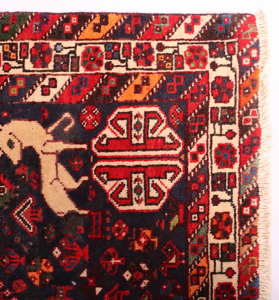 2.2x1.5M Qashghai Shiraz Rug (Old Item) - Image 8