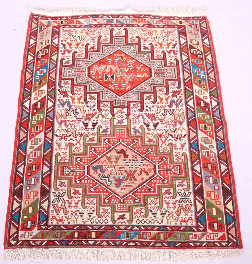 1x0.8M Persian Sumak Kilim Rug - Image 6