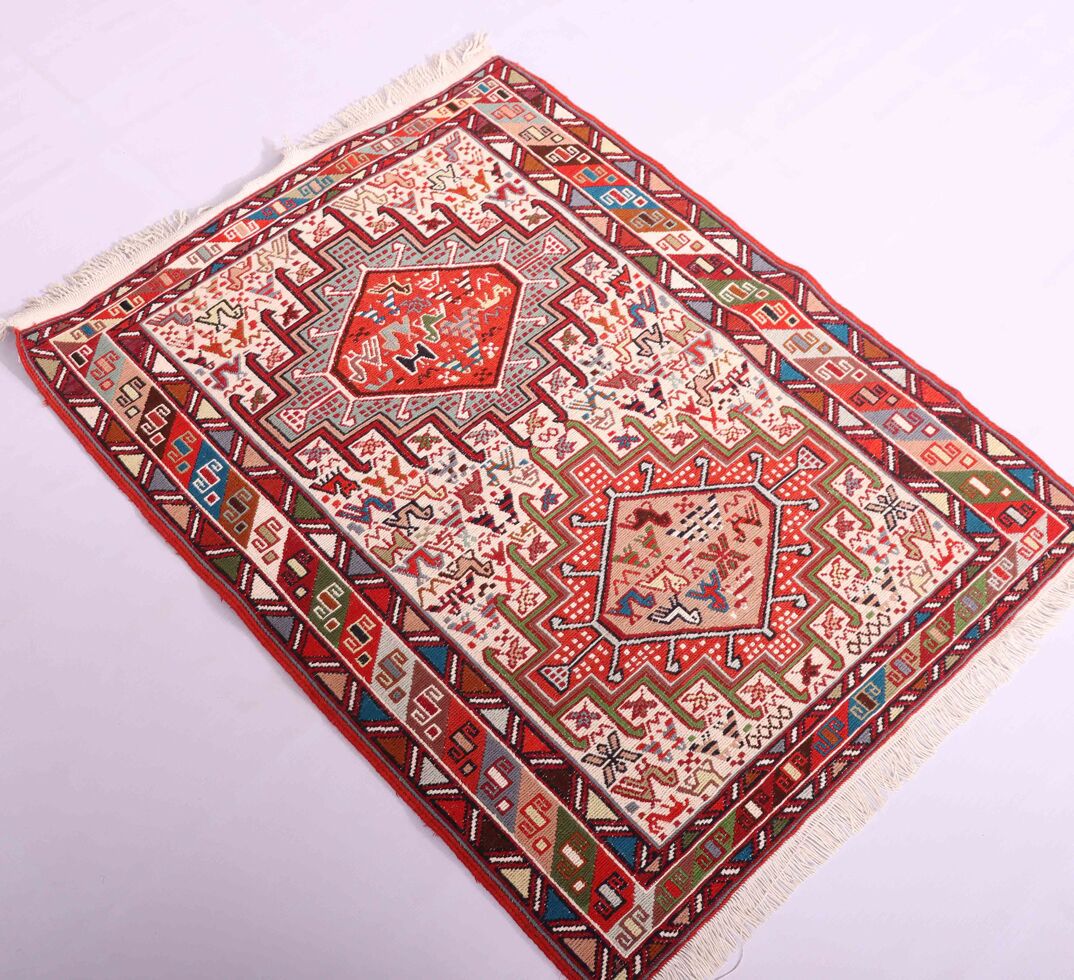 1x0.8M Persian Sumak Kilim Rug - Image 7
