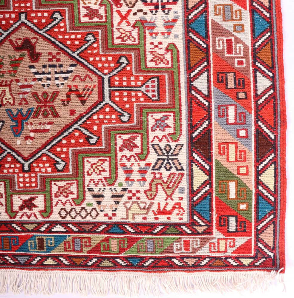 1x0.8M Persian Sumak Kilim Rug - Image 4