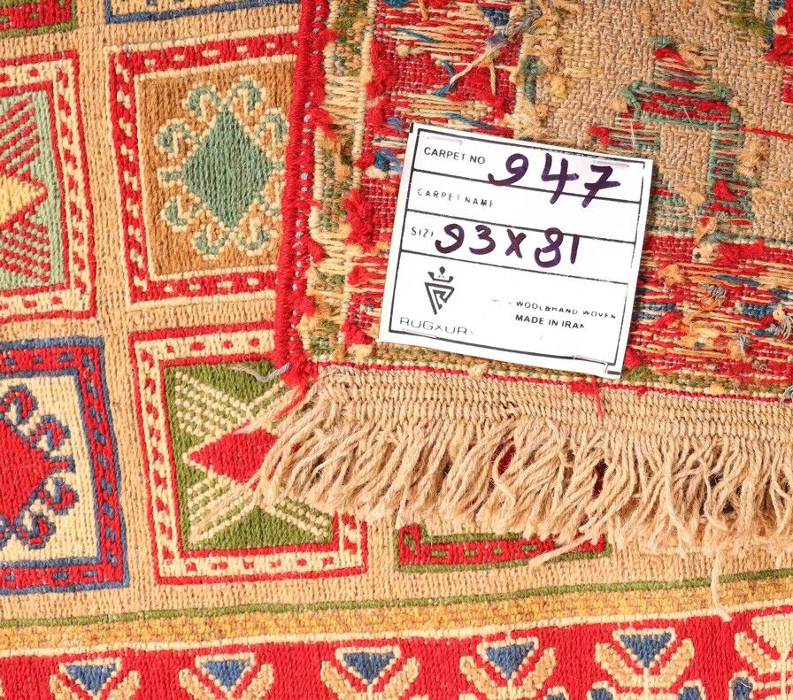 0.9x0.8M Persian Sumak Kilim Rug - Image 4