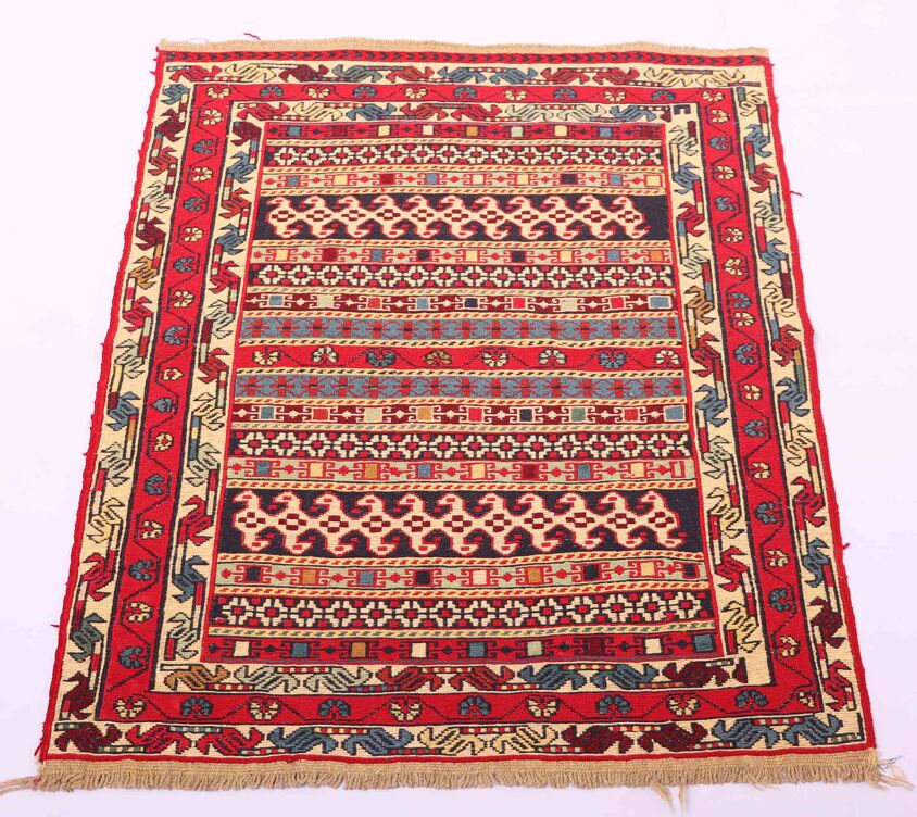 1x0.8M Persian Sumak Kilim Rug - Image 2