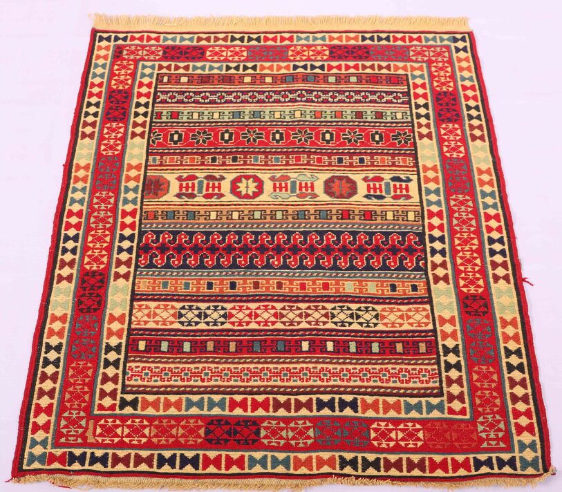 1x0.8M Persian Sumak Kilim Rug - Image 2