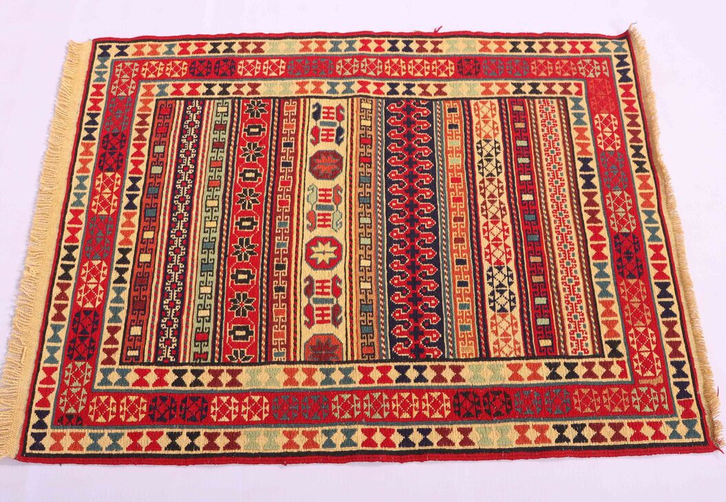 1x0.8M Persian Sumak Kilim Rug - Image 5