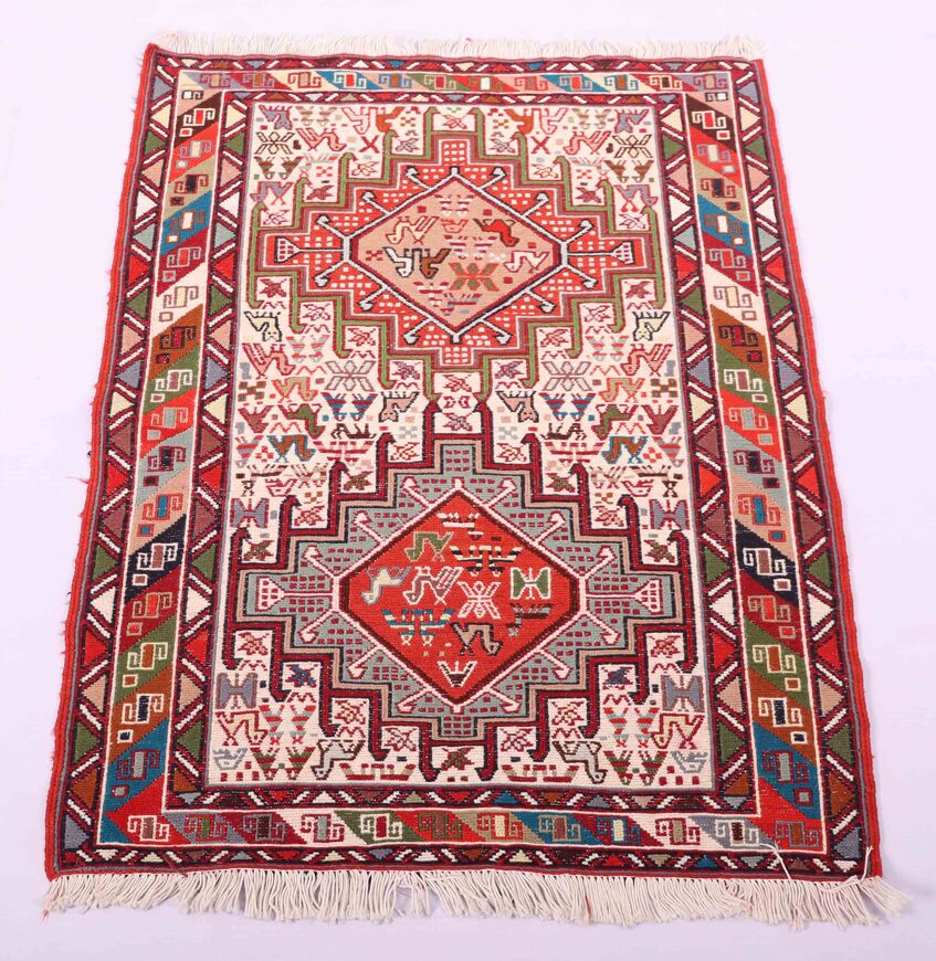 1x0.8M Persian Sumak Kilim Rug - Image 2