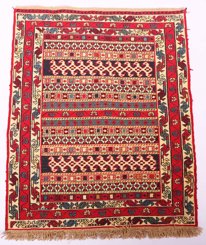 1x0.8M Persian Sumak Kilim Rug - Image 2