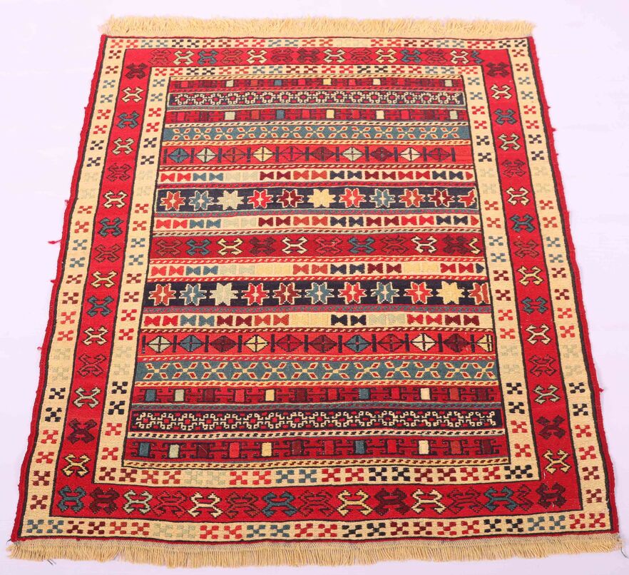 1x0.8M Persian Sumak Kilim Rug - Image 2