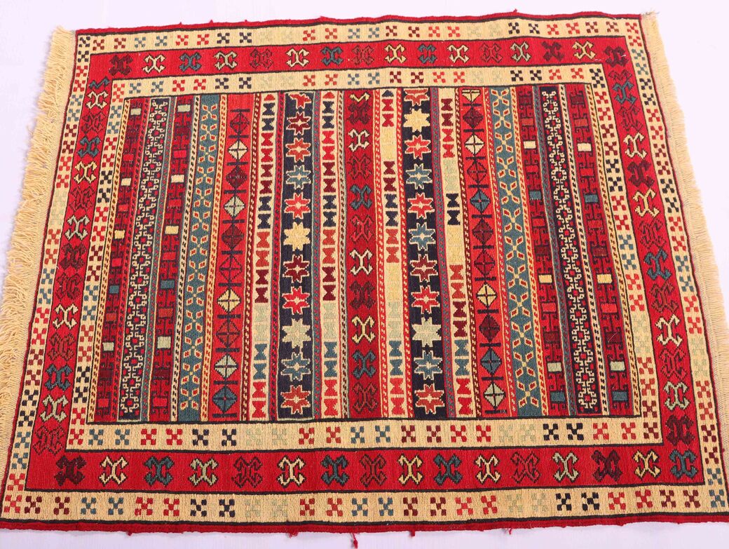 1x0.8M Persian Sumak Kilim Rug - Image 3