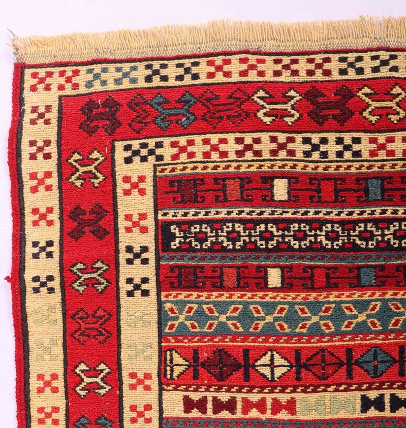 1x0.8M Persian Sumak Kilim Rug - Image 4