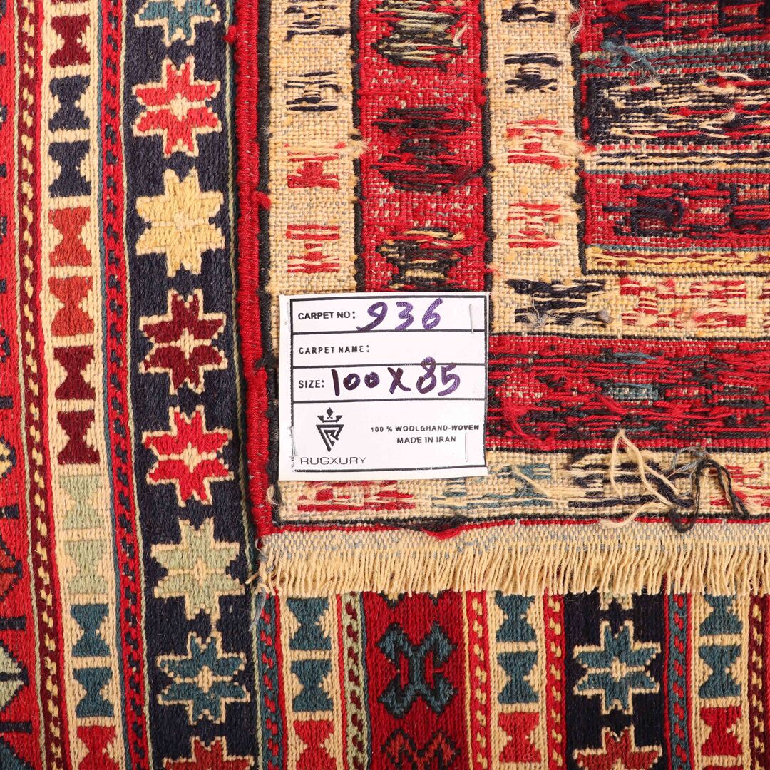 1x0.8M Persian Sumak Kilim Rug - Image 5