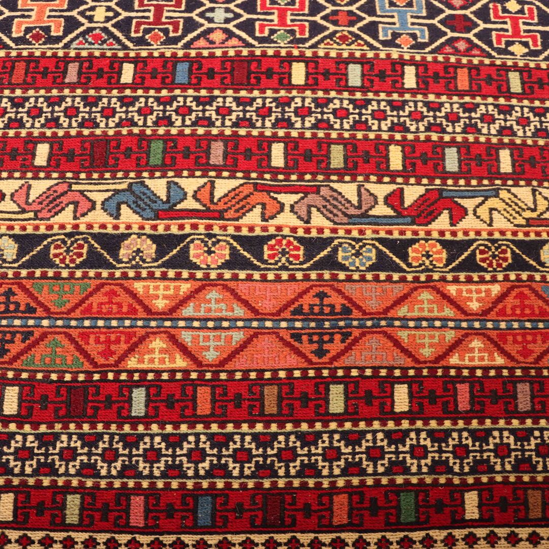 1x0.9M Persian Sumak Kilim Rug - Image 4