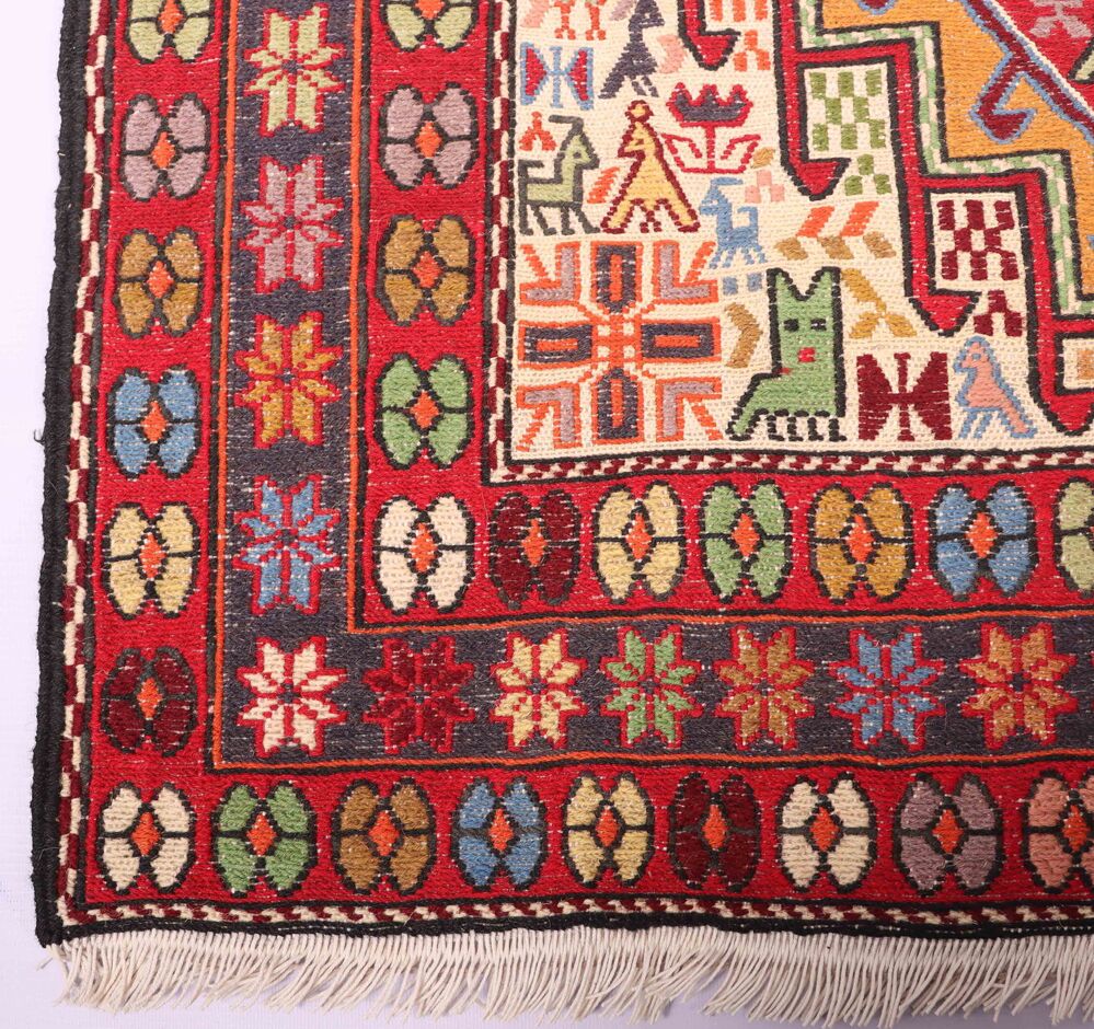 1.1x0.8M Persian Sumak Kilim Rug - Image 3