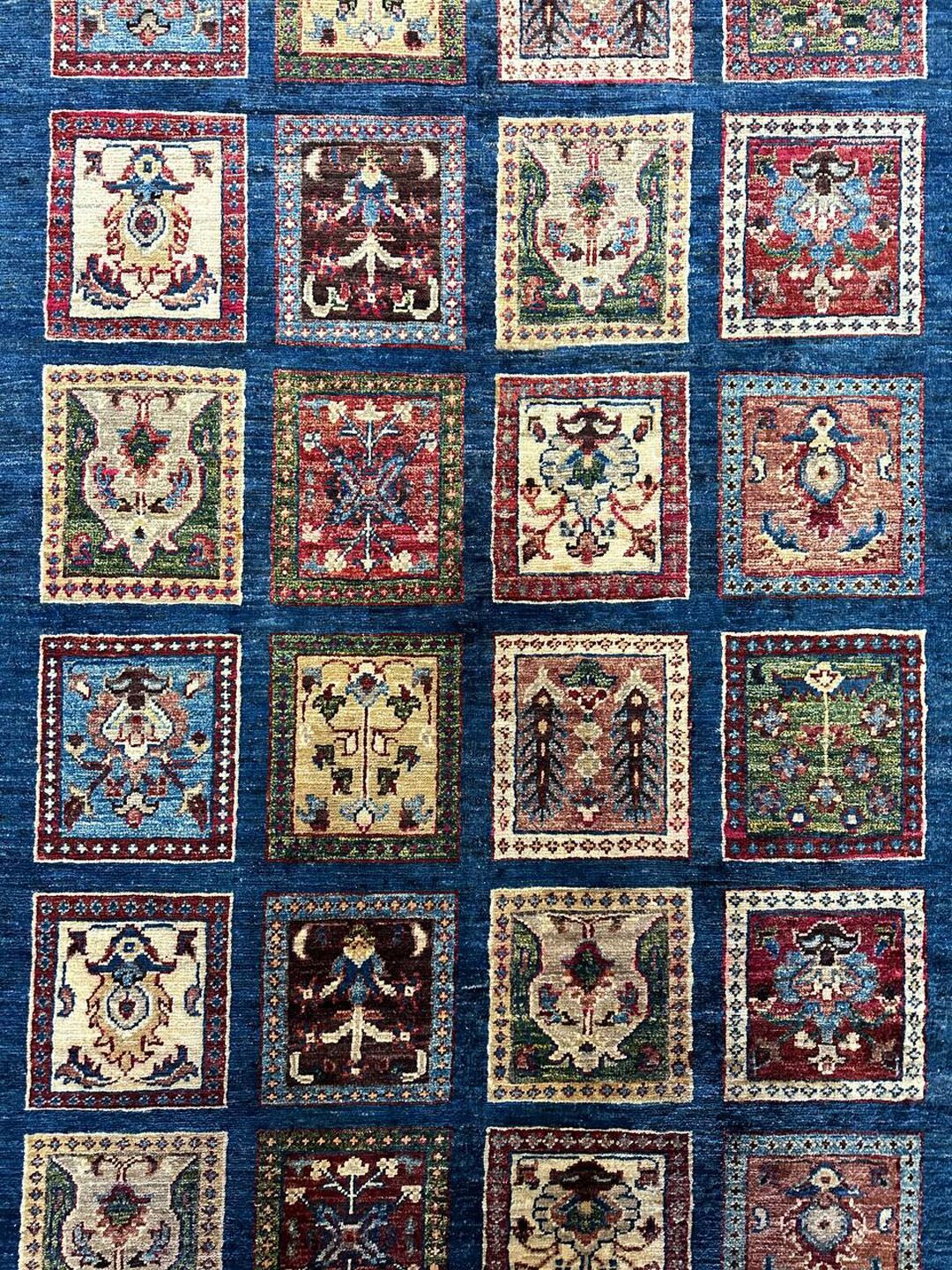 1.86 x 1.27 m Garden Design Afghan Kazak Rug - Image 8